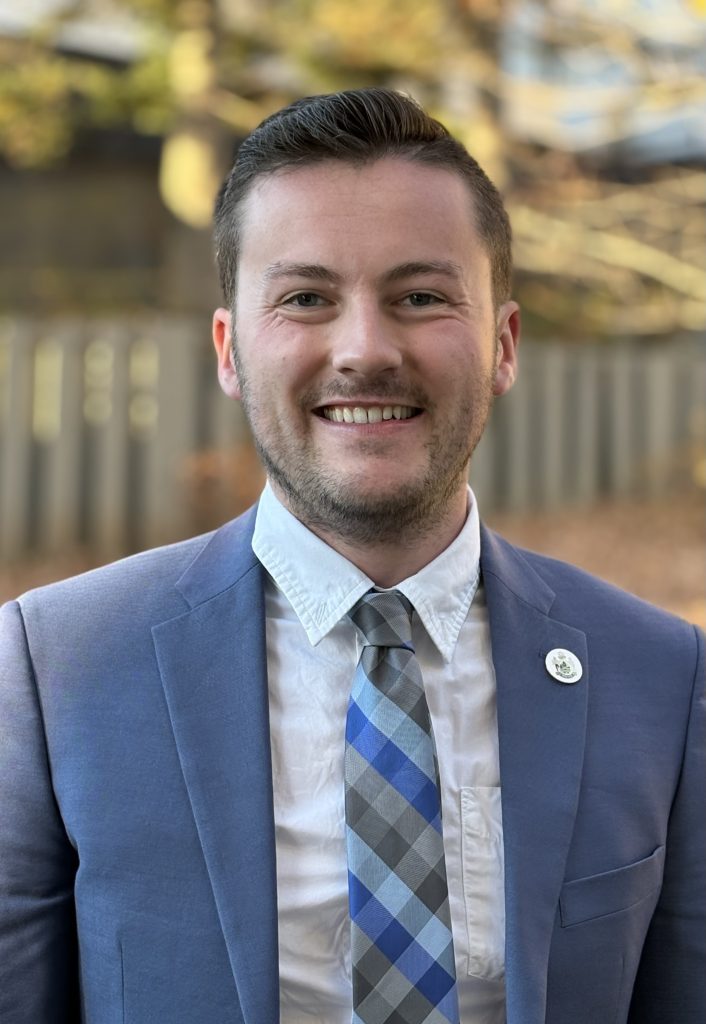 a headshot of Trevor Doiron, candidate for Maine House District 76