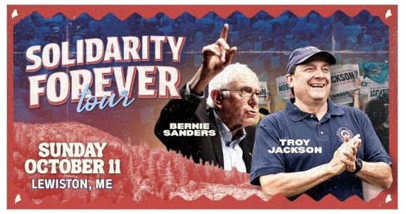 Lewiston Rally with Bernie Sanders and Troy Jackson